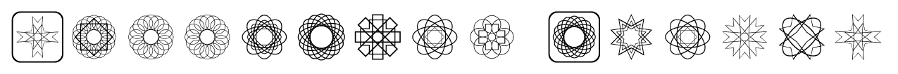 Symmetric Things font